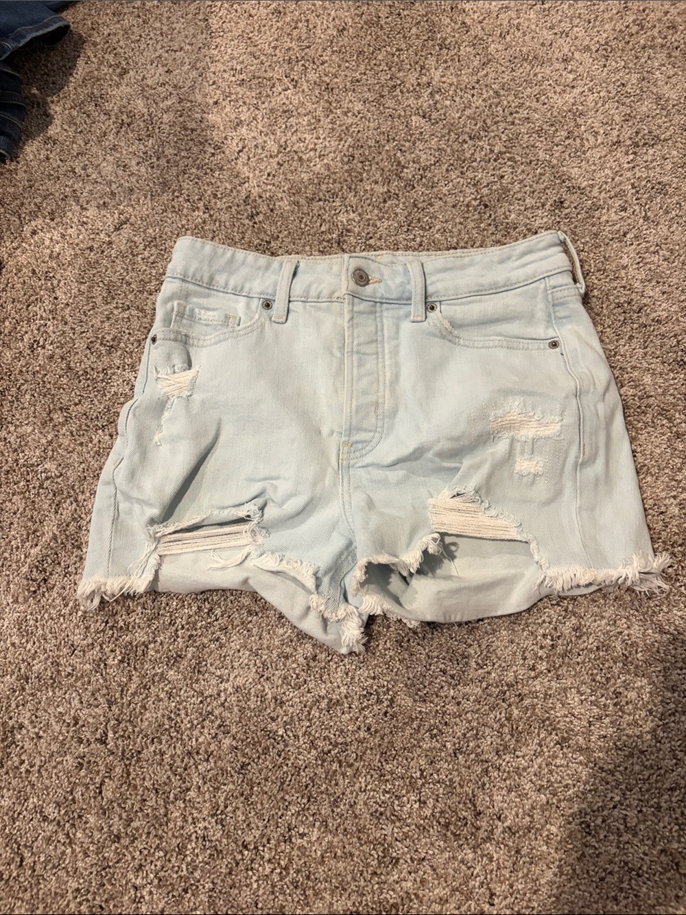 Old Navy Light Wash Distressed Denim Shorts